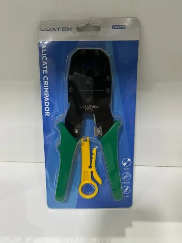 Alicate Crimpador Cortador E Decapador Rj45 para Cabo de Rede Lwj-110 Luatek Loja Coimbra