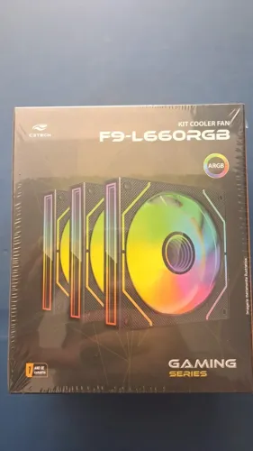 KIT FAN F9-L660BKRGB C3TECH NOVO LACRADO FRETE GRÁTIS PARA MACEIÓ