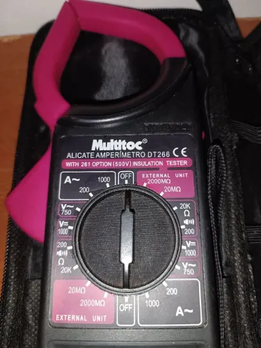 Alicate amperímetro DT266 50,00 reais
