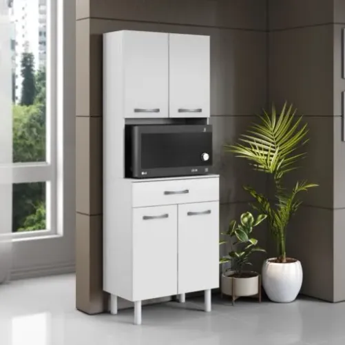Paneleiro/Kit Cozinha 4P1G Balli Branco