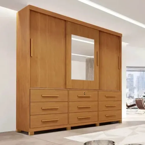 Guarda Roupa Athenas 1,80m C/ Espelho e Pés 100% MDF Entrega Rápida! Produto Novo!