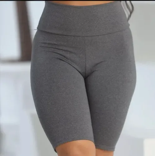 Bermuda Feminino Legging Ciclista Cintura Alta Moda Academia