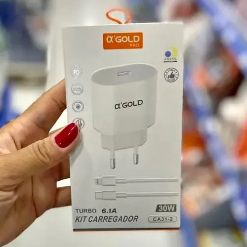 ?Carregador Completo 30W A?Gold IPhone