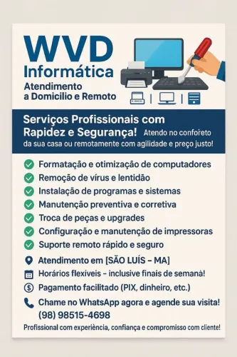 MANUTENÇÃO DE COMPUTADORES E IMPRESSORAS