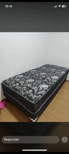 Cama Box Solteiro com Colchão