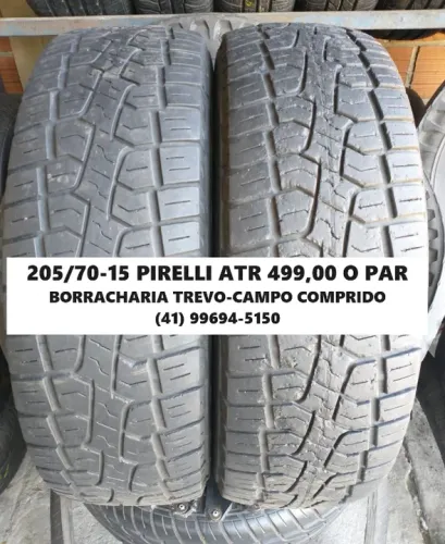02 pneus 205/70/15 PIRELLI SCORPION ATR por 499,00