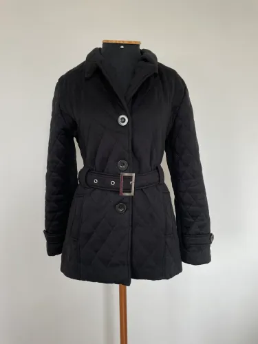 Casaco acolchoado preto M Blue Bird