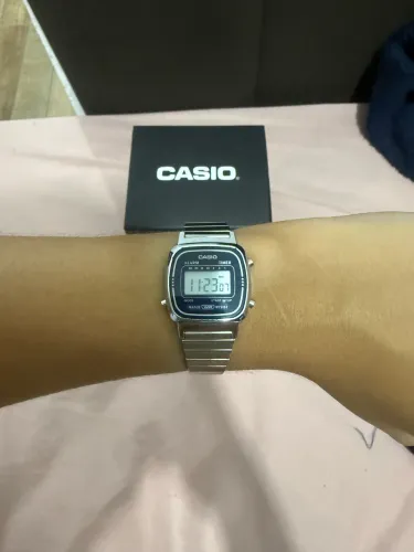 Relogio Casio Digital Prata - Feminino 