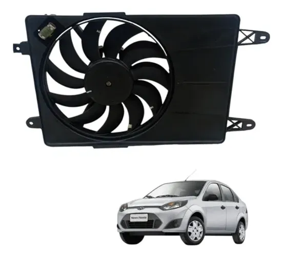 Ventoinha Eletroventilador Ford Fiesta 1.6 2012 2013 2014