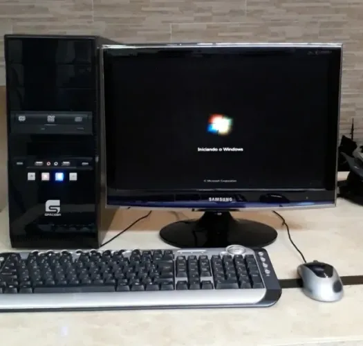 desapego pc spacebr intel pentium dual e2200 2.20GHZ 74 GB monitor samsung syncmaster t190