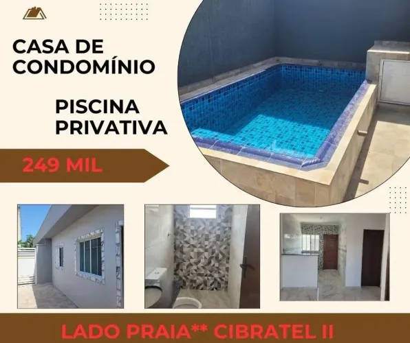 Casa em Condomínio para Venda em Itanhaém, Cibratel 2, 2 dormitórios, 1 banheiro, 1 vaga
