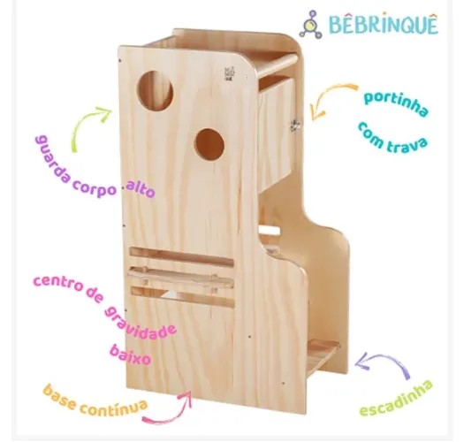 Torre de Aprendizagem Montessori BêBrinquê