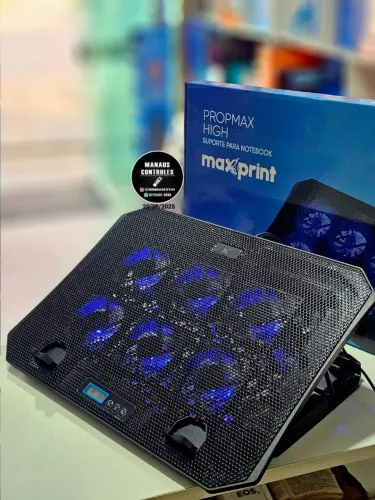 Suporte para notebook com elevação e 6 Fans 