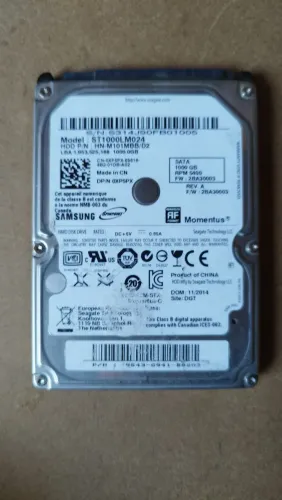 Disco Rígido 1TB Seagate Momentus ST1000LM024 - 5400 RPM - Usado