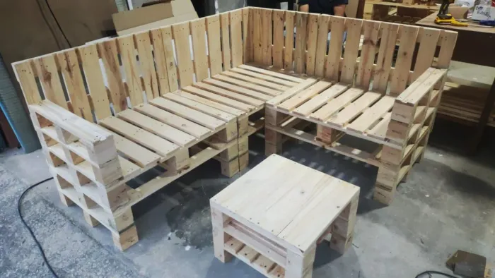 Sofás de paletes 