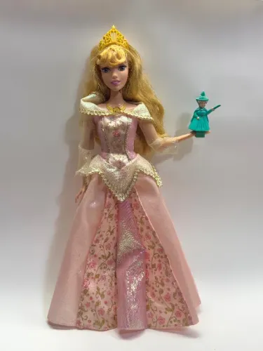 Boneca Disney Aurora Luzes E Fadas