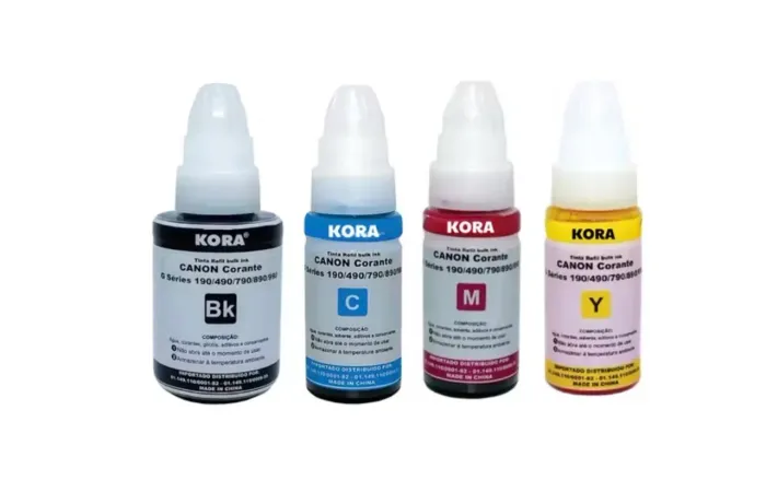 Kit tinta similares Cânon 190 com 4 cores