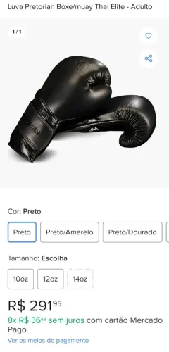 Luva Pretorian e Caneleira Maximum