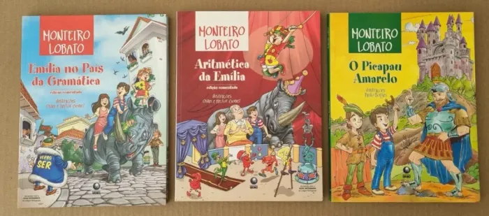 KIT MONTEIRO LOBATO Editora Globo - 3 livros, capa mole  