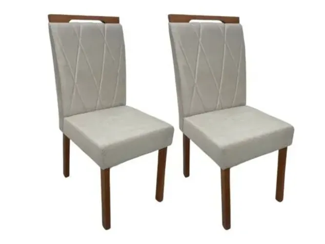 CADEIRAS EM VELUDO MADEIRA MACIÇA JÁ MONTADAS!! 626LO9