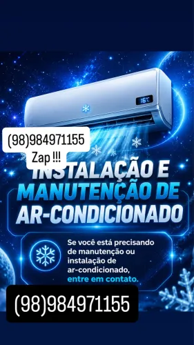 Instalação de ar condicionado?. Pode chamar