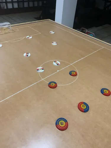 Campo de futebol de mesa (botão) de 1,95/1,60m