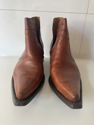 Bota  Masculina em couro marrom