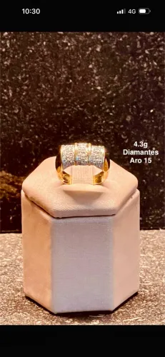 Anel feminino em ouro 18k