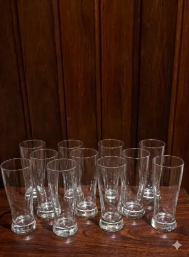 Jogo Com 12 Tulipas De Vidro Cerveja Chopp