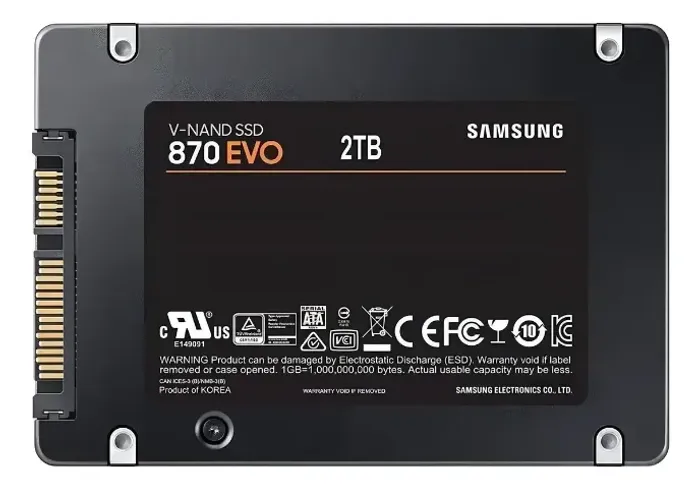 Ssd Samsung 870 Evo Mz-77e2t0b/am 2tb SATA 3, 6Gbps melhor do mercado