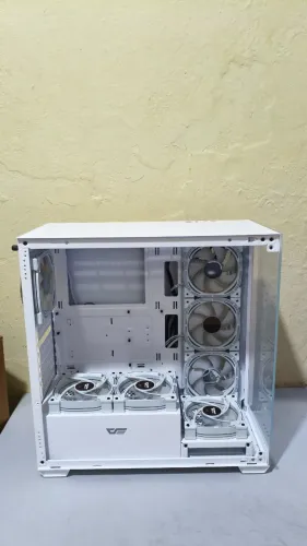 Gabinete Gamer Aigo Darkflash DS900 Branco + 7 Fans