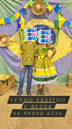 Vestido de festa junina do Brasil
