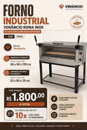 Forno Industrial Venâncio Elétrico
