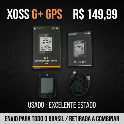 ?Ciclocomputador GPS XOSS G+ (G2 Plus)Usado / Completo na Caixa