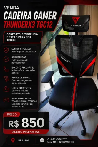 CADEIRA GAMER THUNDERX3 TGC12
