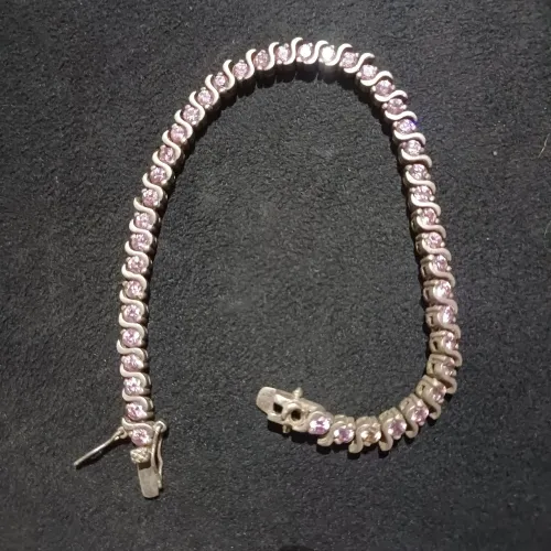 Pulseira riviera em prata 925
