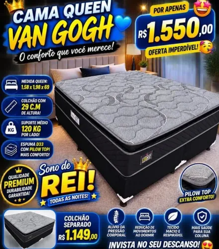 Cama box casal
