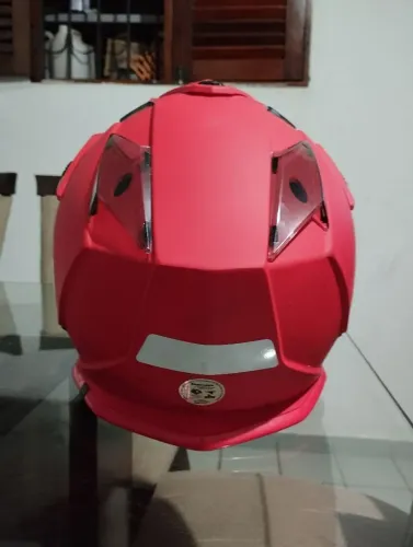 Capacete estilo cross ASW vermelho zero N58