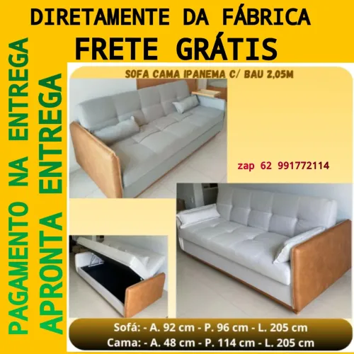 Sofá cama ipanema BAÚ DIRETAMENTE DA FÁBRICA 