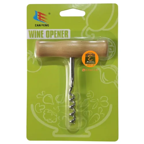 SACA ROLHA 10,5X8 CM CABO Madeira para vinhos etc