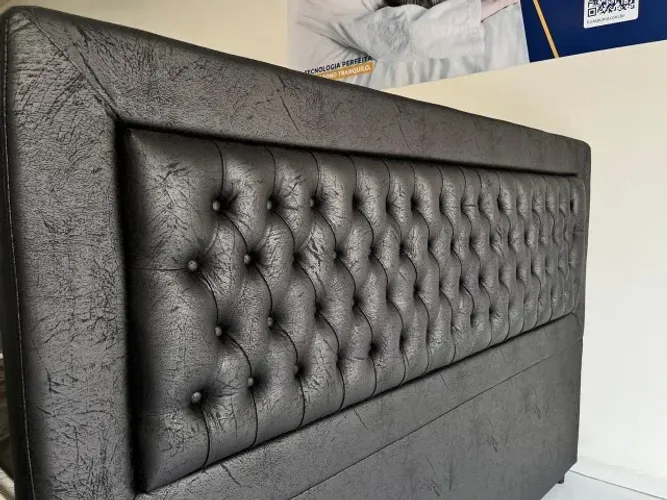 Cabeceira Queen Nova Revestimento Aveludado Top de Linha Pronta Entrega!