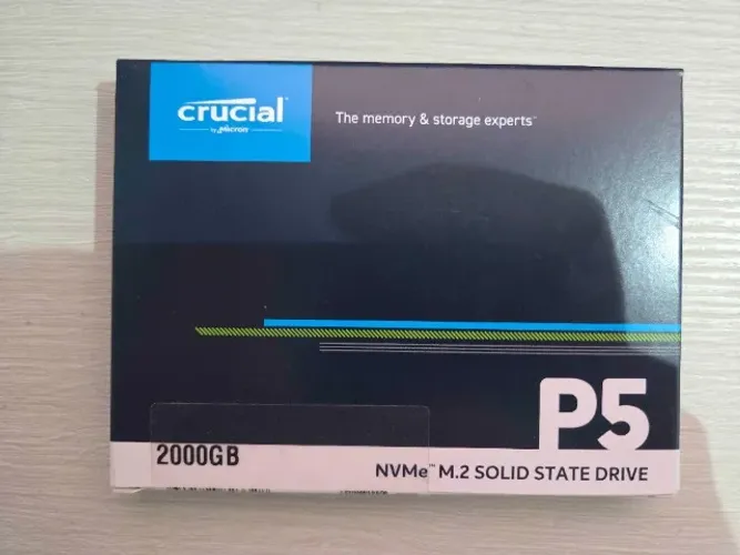 SSD Crucial P5, 2TB, M.2 2280, PCIe NVMe, Leitura Até 3400 MB/s, Gravacao Até 3000MB/s