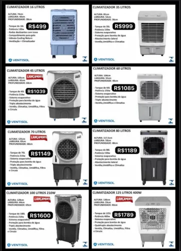 Climatizadores (novo embalado)