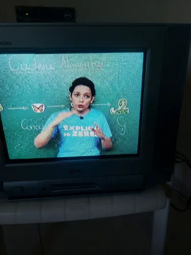 Tv de tubo 14 polegadas ótimo estado pegando todos os canais só a tv 