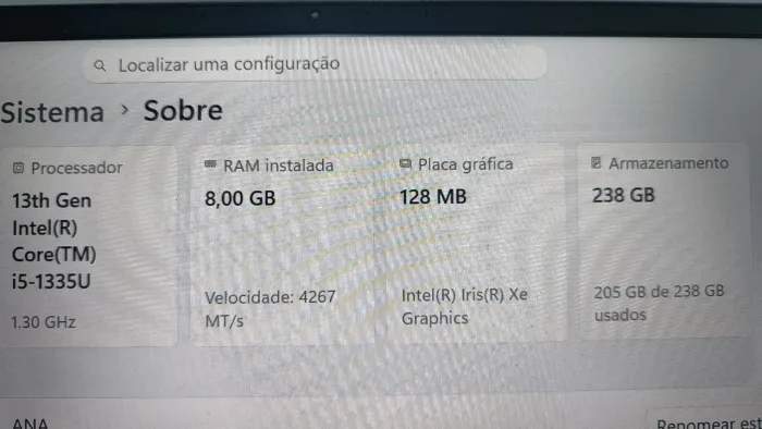 Notebook Samsung