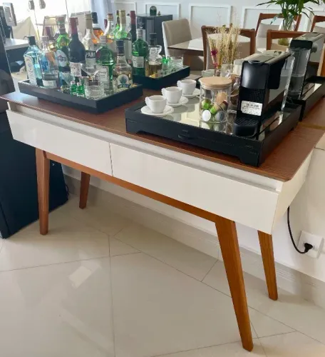 Buffet para sala de jantar - Madeira - Off White