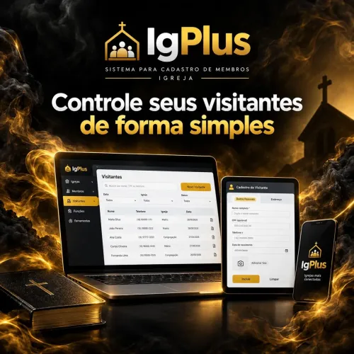 IgPlus - Sistemas para cadastrar membros e visitas