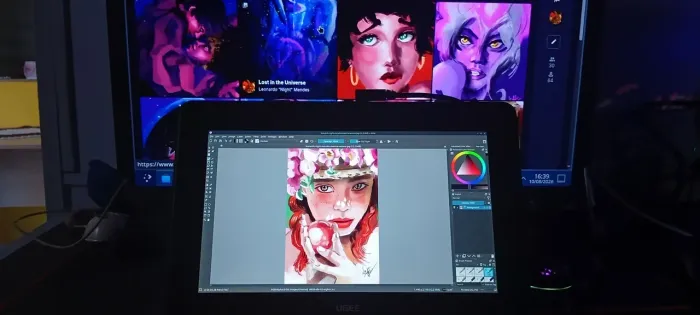 Mesa Digitalizadora display com tela UGEE U1200