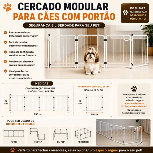 Cercado com portaozinho para Pet