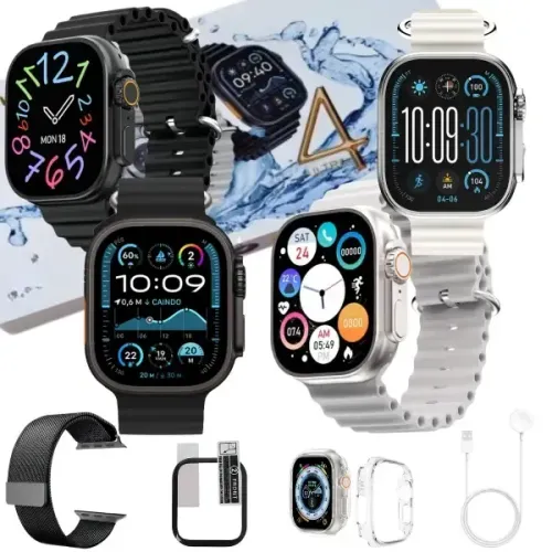Relógio Smartwatch Ultra 4 Plus Série 10 49mm ? Lançamento 2026 + Frete Grátis DF